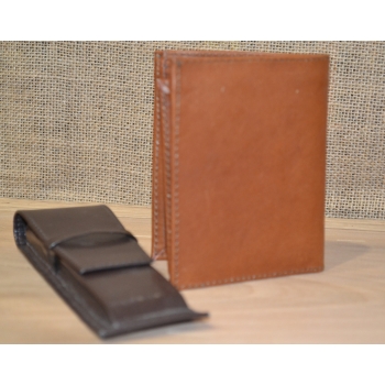 Portfel skórzany brązowy męski .